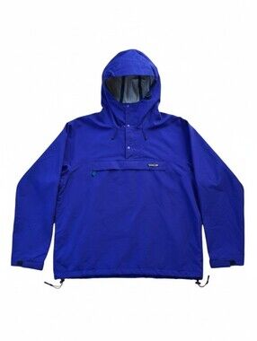 Vintage Patagonia Windbreaker Anorak Pullover Blue And Teal Size XL